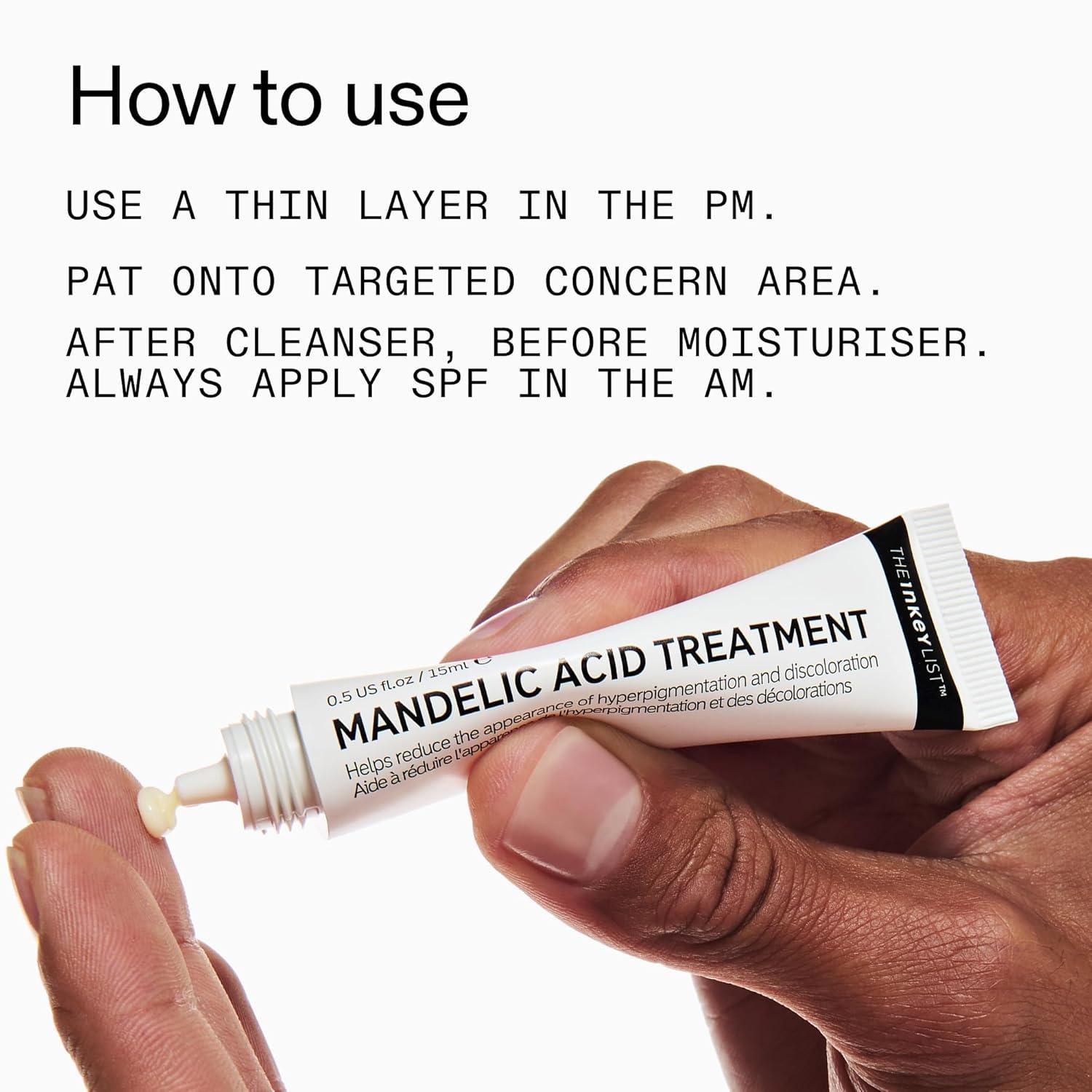 image:imageThe INKEY List Mandelic Acid Treatment Treats Hyperpigmentation Fades Acne Marks Fragrancefree Suitable For All Skin Types