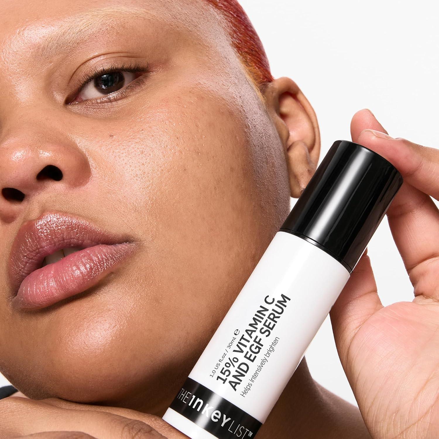image:imageThe INKEY List 15 Vitamin C and EGF Serum 1 Fl Oz Reduces Hyperpigmentation Rejuvenating Skin Care Vegan Friendly Suitable For All Skin Types