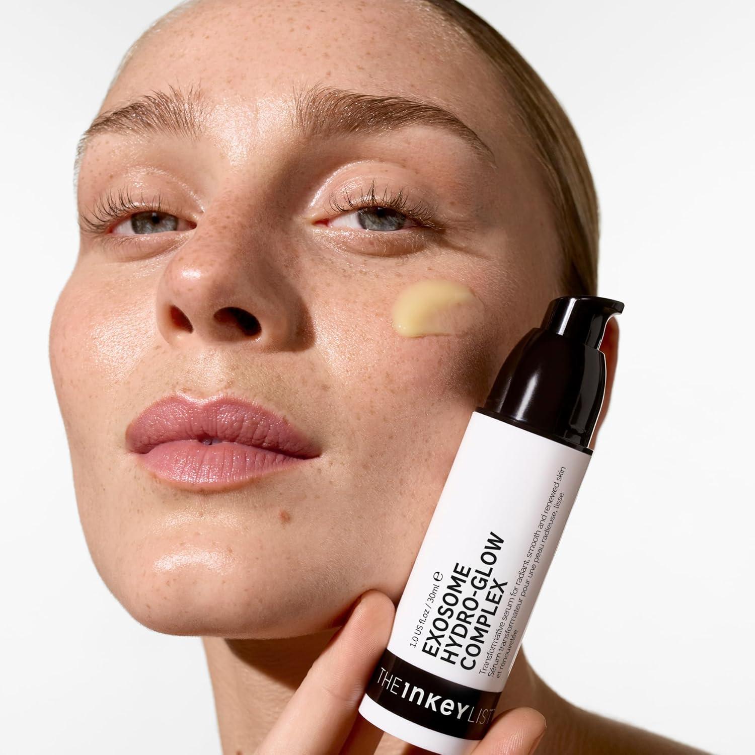 image:imageThe INKEY List Exosome HydroGlow Complex Enhances Skin Radiance Rejuvanating Skincare Advanced Hydration Suitable For All Skin Types