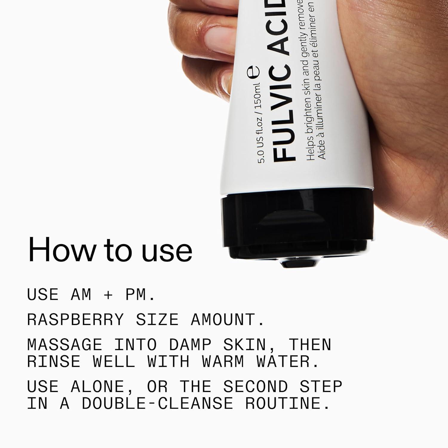 image:imageThe INKEY List Fulvic Acid Brightening Cleanser 5 Fl Oz Removes Makeup For a Healthy Looking Complexion Fragrance Free Suitable For All Skin Types