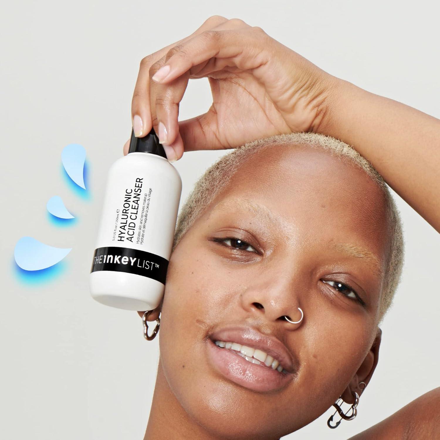 image:imageThe INKEY List Hyaluronic Acid Cleanser Daily Hydrating Face Cleanser Helps Hydrate Skin and Lock In Moisture Removes Makeup For All Skin Types 5 fl oz