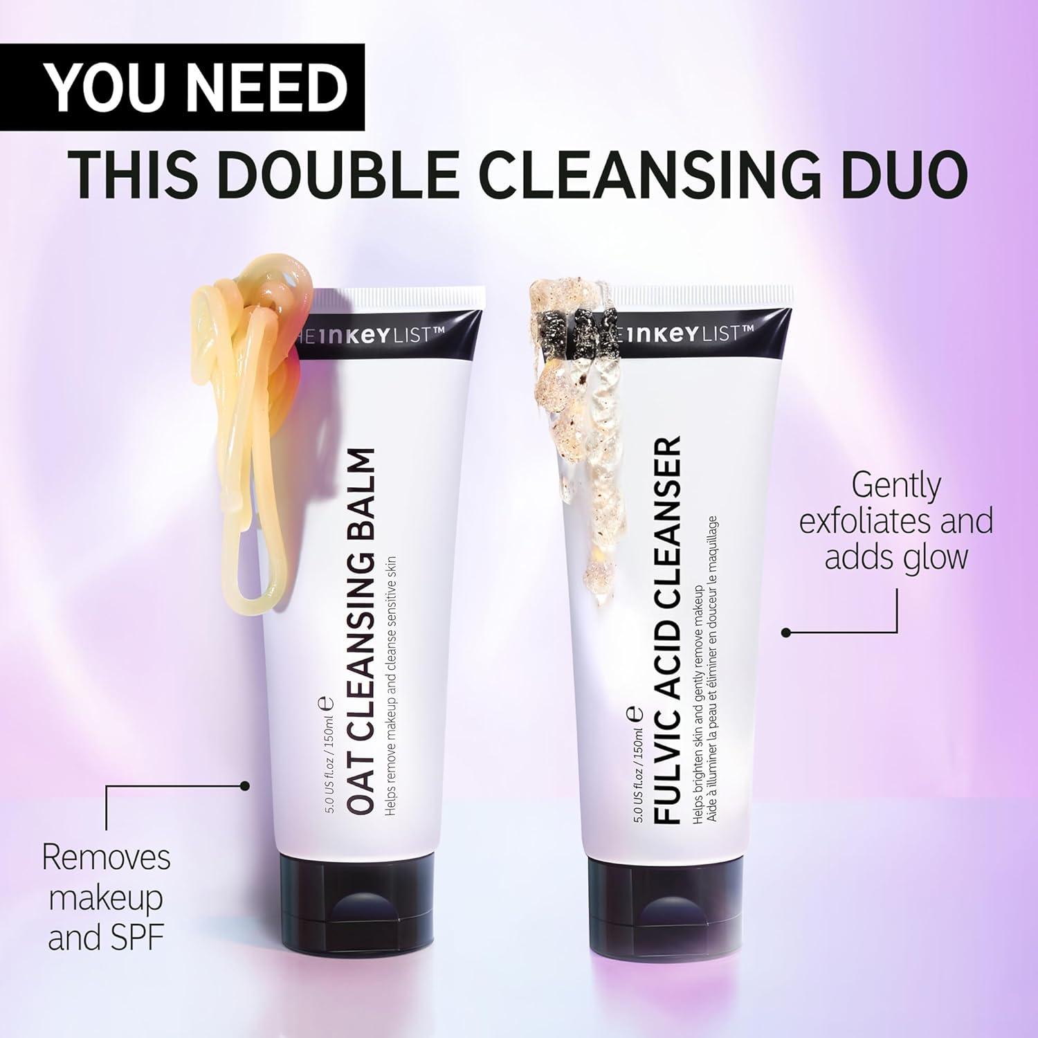image:imageThe INKEY List Oat Cleansing Balm Duo Rich Balm Removes Makeup and Impurities Reduces Redness 50 fl oz 2 Pack5 Fl Oz Pack of 1