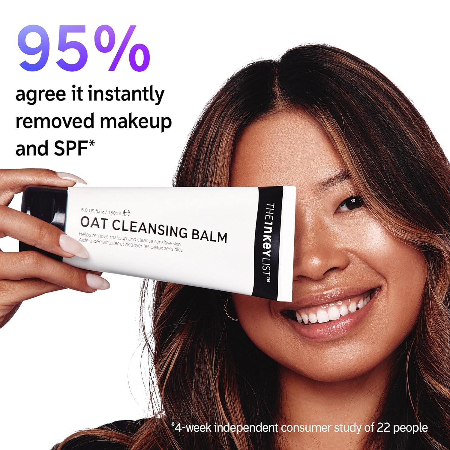 image:imageThe INKEY List Oat Cleansing Balm Duo Rich Balm Removes Makeup and Impurities Reduces Redness 50 fl oz 2 Pack5 Fl Oz Pack of 1