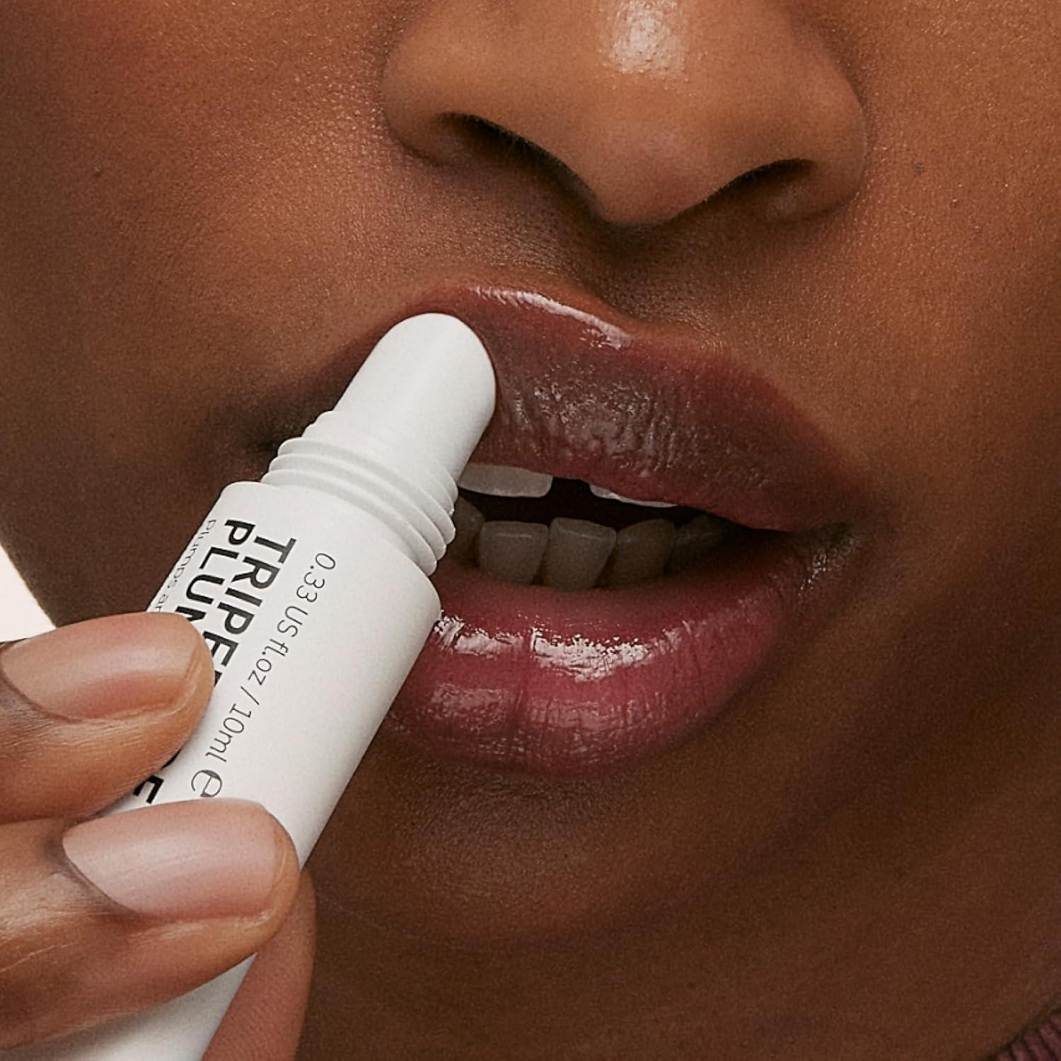 image:imageThe INKEY List Tripeptide Plumping Lip Balm 10ml Clinically Proven Plumping Tinted Lip Care Hydrates Dry Cracked Lips Vegan amp Cruelty Free Mocha TintBerry
