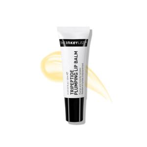 The INKEY List Tripeptide Plumping Lip Balm 10ml, Clinically Proven Plumping Tinted Lip Care, Hydrates Dry Cracked Lips, Vegan & Cruelty Free, Mocha Tint(Off White)