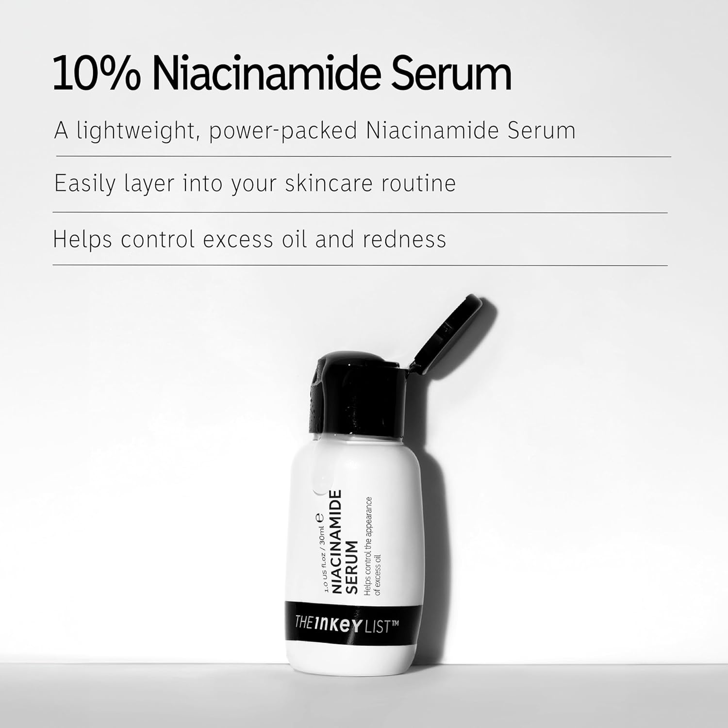image:imageThe INKEY List 10 Niacinamide Serum Lightweight Oil Control Serum Helps with Blemishes and Appearance of Redness Hydrating 1 Hyaluronic Acid 30ml 1 fl oz 2 Pack